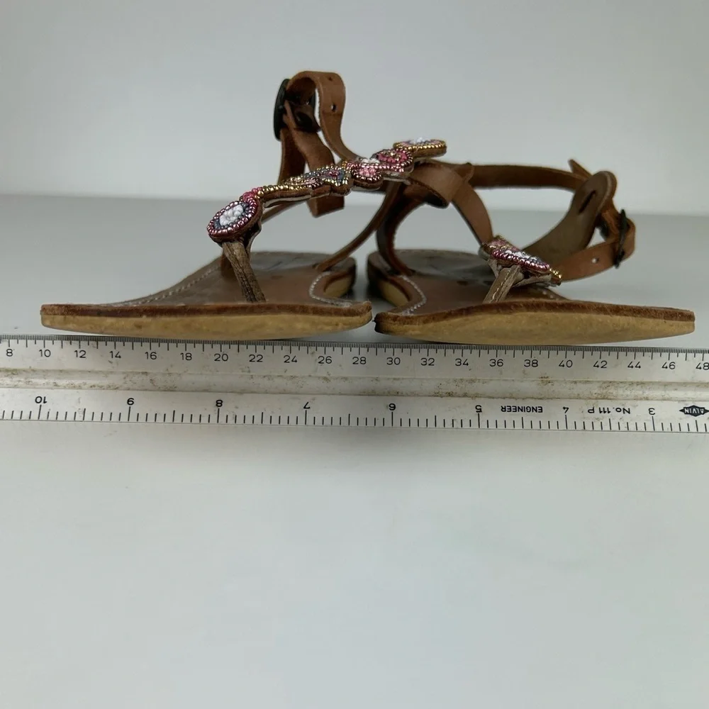 ANTHROPOLOGY LAID BACK LONDON THONG FLIP FLOP SIZE 38 or 7.5 - Picture 7 of 7
